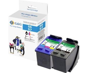 G&G Encre compatible GP-H56BK/57CMY-2P