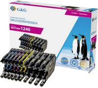 G&G; Encre compatible noir, cyan, magenta, jaune NP-B-0075BK 1P750-10