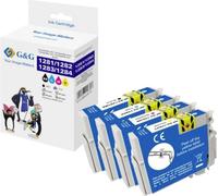 G&G; Encre compatible noir, cyan, magenta, jaune NP-R2-1281-4 GP-E1285BKCMY-4P