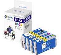 G&G; Encre compatible noir, cyan, magenta, jaune NP-R2-3591-4 GP-E35XLBKCMY-4P