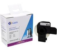 G&G; Etiquette compatible remplace Brother DK-11204 17 x 54 mm papier à impression thermique directe blanc 400 pc(s) fixation permanente Etiquette pour adresse