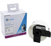 G&G; Etiquette compatible remplace Brother DK-11208 38 x 90 mm papier à impression thermique directe blanc 400 pc(s) fixation permanente Etiquette pour adresse