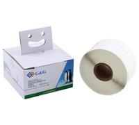 G&G Etiquette compatible remplace DYMO 11356, S0722560 41 x 89 mm papier à impression thermique directe blanc 300 pc(s) fixation