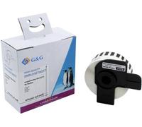 G&G; Etiquette (sans fin) compatible remplace Brother DK-22214 12 mm x 30.48 m papier à impression thermique directe blanc 1 pc(s) fixation permanente Etiquette