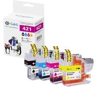 G&G; Ink set compatible noir, cyan, magenta, jaune GP-B421BKCMY-4P
