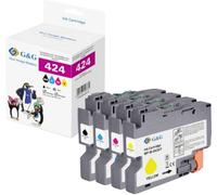 G&G; Ink set compatible noir, cyan, magenta, jaune GP-B424BKCMY-4P