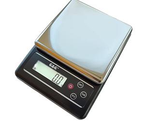 G&G KF-B Balance de cuisine électronique pour aliments 6 kg/0,1 g, plage de mesure précise ou 3 kg/0,1 g, arrêt automatique, balance numérique, avec alimentation secteur et piles