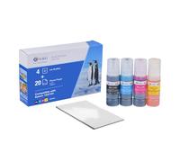 G&G Lot de 104 Encre compatibles avec Epson 102 104 pour EcoTank ET-2850 ET-4800 ET-2720 ET-2712 ET-2714 ET-2715 ET-2720 ET-2721 ET-2726 ET-4700(Encre + Papier Photo)