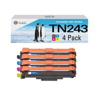G&G TN-243CMYK Lot de 4 toners compatibles avec Brother TN-243CMYK TN243 TN247 pour Brother MFC-L3750CDW MFC-L3770CDW DCP-L3550CDW HL-L3210CW HL-L3230CDW