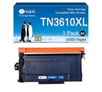 G&G TN-3610 Toner compatible avec Brother TN3610XL TN3610 pour Brother HL-L6210DW HL-L6410DN HL-L6415DN MFC-L6710DW MFC-L6910DN avec puce (TN3610XL)