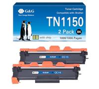 G&G TN1150 Lot de 2 toners compatibles avec Brother TN-1150 TN1150 pour Brother HL-L1240W DCP-L1640W HL-L1242W HL-L1242WXL DCP-L1642W DCP-L1642WXL DCP-L1660W (TN1150)