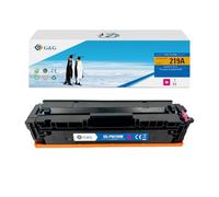 G&G Toner 219A compatible avec HP 219A 219X pour HP Color Laserjet Pro MFP 3302FDWG 3302SDWG 3302FDNG 3202DW W2190A sans puce (219A Magenta)