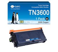 G&G Toner compatible avec Brother TN3600 TN3600XL TN3600XXL pour Brother HL-L5210DN MFC-L5710DW MFC-L5710DN HL-L5210DW DCP-L5510DW avec puce (TN3600)