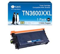 G&G Toner compatible avec Brother TN3600XXL TN3600 TN3600XL pour Brother HL-L5210DN MFC-L5710DW MFC-L5710DN HL-L5210DW DCP-L5510DW avec puce (TN3600XXL)