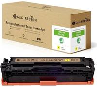 G&G; Toner remplace Canon 125A, 128A, 131X, 716Y, 731Y compatible jaune 1400 pages Reborn remanufactured 21203