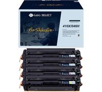 G&G; Toner remplace Canon, HP 410X, 046H compatible pack bundle noir, cyan, magenta, jaune GS-H410X-4P
