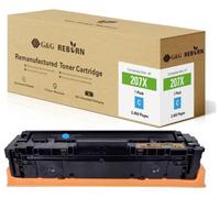 G&G Toner remplace HP 207X compatible cyan 2450 pages Reborn remanufactured 21286
