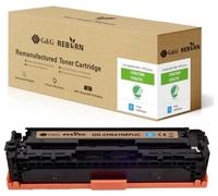 G&G Toner remplace HP, Canon 125A, 128A, 131X, 716C, 731C compatible cyan 1400 pages Reborn remanufactured 21202