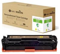 G&G Toner remplace HP, Canon 125A, 128A, 131X, 716Y, 731Y compatible jaune 1400 pages Reborn remanufactured 21203