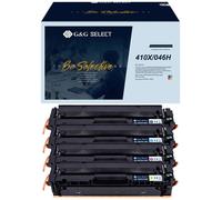 G&G Toner remplace HP, Canon 410X, 046H compatible pack bundle noir, cyan, magenta, jaune GS-H410X-4P