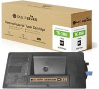 G&G; Toner remplace Kyocera TK-3160 compatible noir 12500 pages Reborn remanufactured 21295