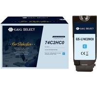 G&G; Toner remplace Lexmark 74C2HCE compatible cyan 12000 pages GS-L74C2HC0