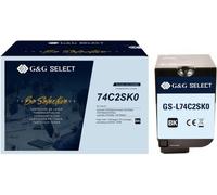 G&G; Toner remplace Lexmark 74C2SKE compatible noir 7000 pages GS-L74C2SK0