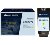 G&G; Toner remplace Lexmark 74C2SYE compatible jaune 7000 pages GS-L74C2SY0