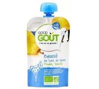 Good Goût Gourde Dès 6 Mois Bio Brassé Poire Vanille 90g