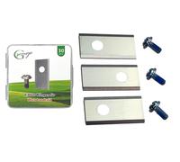 G greengrass tools Lames de rechange compatibles avec Worx Landroid, Ecovacs Goat, Einhell, LandXCape, Practixx, Scheppach, Kress - Lames pour robot tondeuse - LongLife [1-trous résistant aux chocs