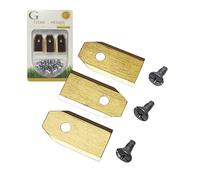 G greengrass tools Lot de 18 lames de rechange compatibles avec Gardena Sileno, Husqvarna Automower, Segway NaviMow, Yard Force - Titan LongLife - Incassables - Certifiées DIN EN 50636