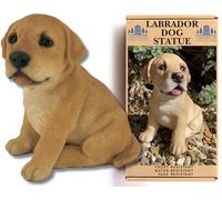 G&H Decor - Statue de pelouse en polyrésine Chiot Labrador - Ornement Fini à la Main avec détails complexes - Figurine adaptée pour Une Utilisation en intérieur ou en extérieur - Résistant au Gel