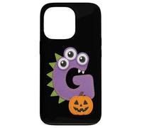 G Halloween Monstre Citrouille Lettre Fun Coque pour iPhone 13 Pro