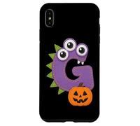 G Halloween Monstre Citrouille Lettre Fun Coque pour iPhone XS Max