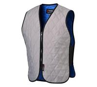 G-HEAT - Gilet Rafraîchissant avec Technologie Polycool | Ultra-Léger et Respirant | Effet de Fraîcheur Instantané (FR/ES, Alpha/lettres, L, TG, Taille normale, Taille normale, Gris)