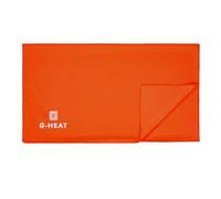 G-HEAT - Serviette de Refroidissement Microfibre XL | 120 x 50cm | Serviette de Sport Rafraichissante | Anti-Transpiration | Légère & Séchage Rapide | Idéale pour Fitness, Yoga, Randonnée (Orange)