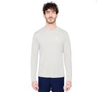 G-HEAT - T-Shirt à Manches Longues Anti-UV | Protection Solaire UPF50+ | Ultra-Léger, Respirant, Rafraîchissant (FR/ES, Alpha/Lettres, S, Taille Normale, Taille Normale, Gris)