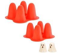 G-host Silicone Molds - G-host Shaped Baking Mould for Halloween | Non-Stick Silicone Chocolate Moulds, Candy & Cake Decorating Mold for Holiday Party Desserts (2PCS)