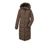 G.I.G.A. DX Femme Manteau matelassé avec capuche/manteau fonctionnel est hydrofuge GW 50 WMN QLTD CT, dark brown, 38, 39840-000