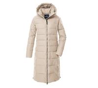 G.I.G.A. DX Femme Manteau matelassé/parka matelassée/manteau fonctionnel en aspect duvet avec capuche GW 88 WMN QLTD CT, hellbeige, 42, 43534-000