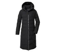 G.I.G.A. DX Femme Manteau matelassé/parka matelassée/manteau fonctionnel en aspect duvet avec capuche GW 88 WMN QLTD CT, schwarz, 50, 43534-000