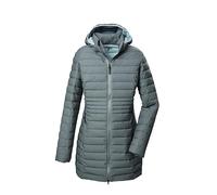G.I.G.A. DX Femme Parka matelassée/parka fonctionnelle avec capuche amovible GW 14 WMN QLTD PRK_Bacarya, aquaverde, 34, 42300-000