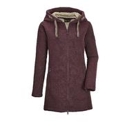 G.I.G.A. DX Femme Parka/veste polaire tricotée en polaire avec capuche GW 54 WMN KNTFLC PRK, deep red, 36, 37640-000