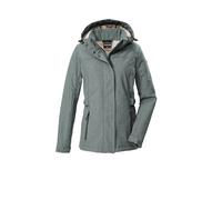G.I.G.A. DX Femme Veste softshell/veste outdoor avec capuche amovible GW 35 WMN SFTSHLL JCKT, dunkel aquaverde, 38, 43542-000