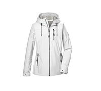 G.I.G.A. DX Femme Veste softshell/veste outdoor avec capuche GS 74 WMN SFTSHLL JCKT, gebrochenes weiss, 42, 43052-000