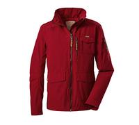 G.I.G.A. DX Jamil Mn Jckt G Veste demi-saison en softshell avec capuche amovible, Homme, Veste softshell/veste demi-saison avec capuche zippée amovible, 36896-000, rouge foncé, L