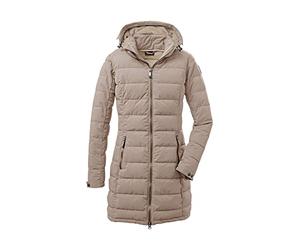 G.I.G.A. DX Killtec Femme Gw 13 Wmn Qltd Prk Parka Fonctionnelle/parka Matelassée Avec Capuche Amovible, Light Beige, 40 EU