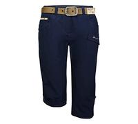 G.I.G.A. DX Pantacourt décontracté pour Femme avec Ceinture/Short - GS 35 WMN PNTS - Bleu foncé - Taille 34