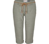 G.I.G.A. DX Pantalon capri pour femmes avec ceinture, couleur:olive clair, taille:48