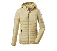 G.I.G.A. DX Women's Veste fonctionnelle décontractée à l'aspect duvet avec capuche amovible - Uyaka Stripe, light sun, 46, 34313-000